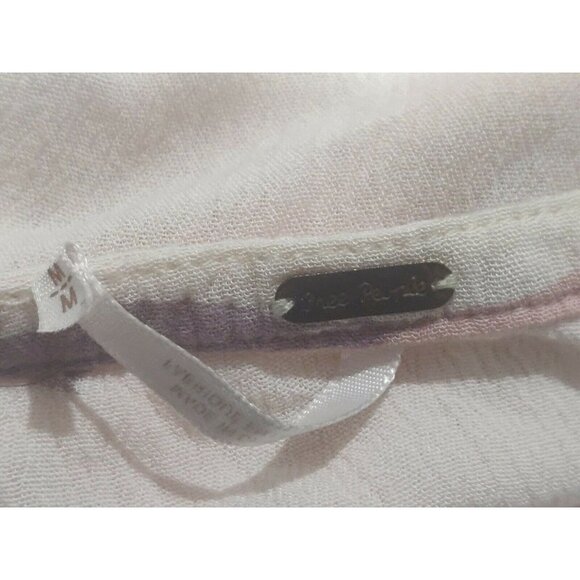 Free People tunic‎ blouse 3/4 sleeve size M - Picture 8 of 8